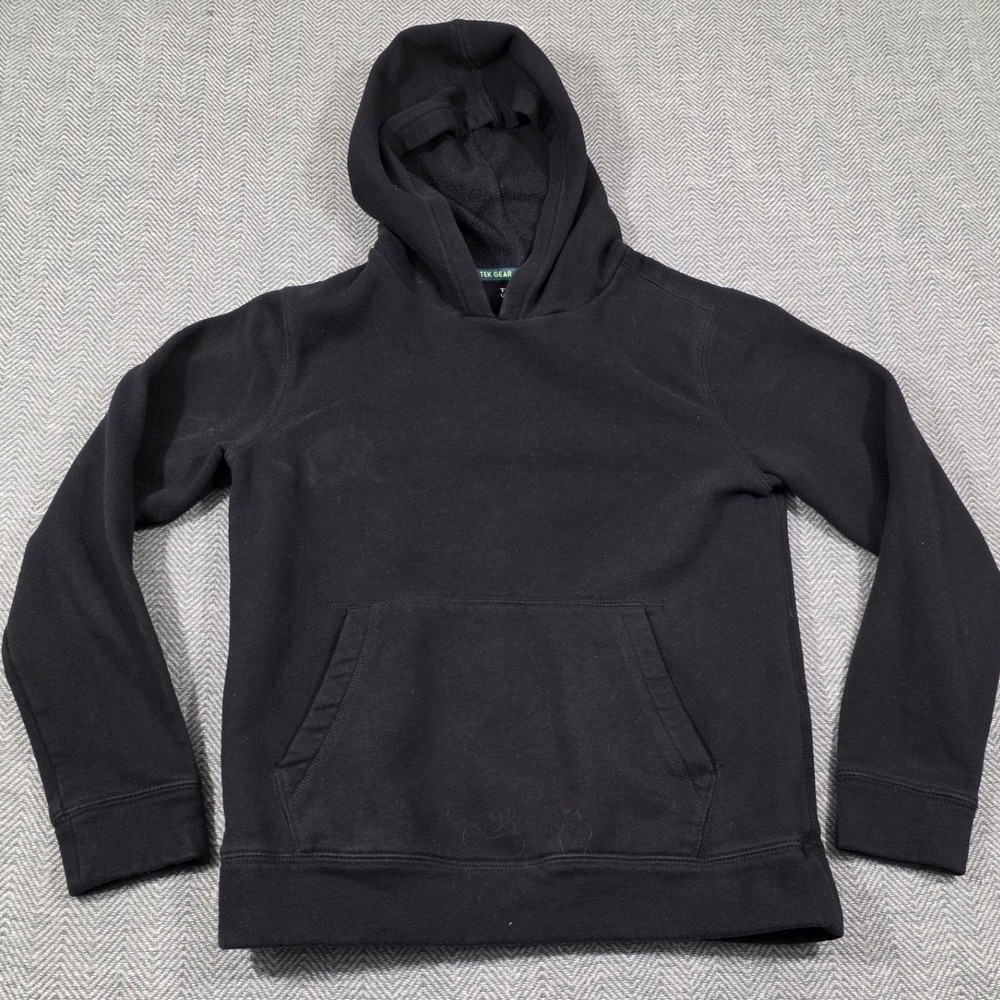 Tek Gear Ultrasoft Fleece Hoodie Black Pullover Sweatshirt Mens Medium RN73277